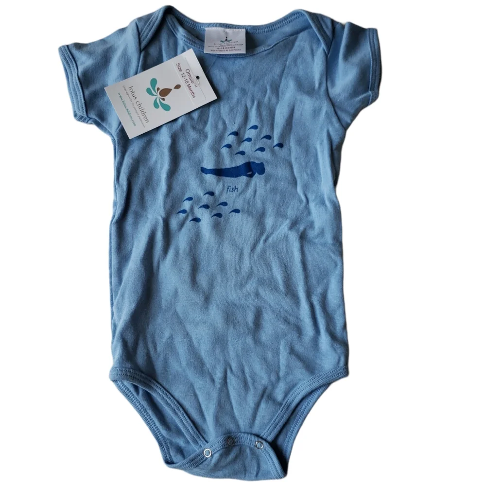 NWT Lotus Children Fish Pose Onesie